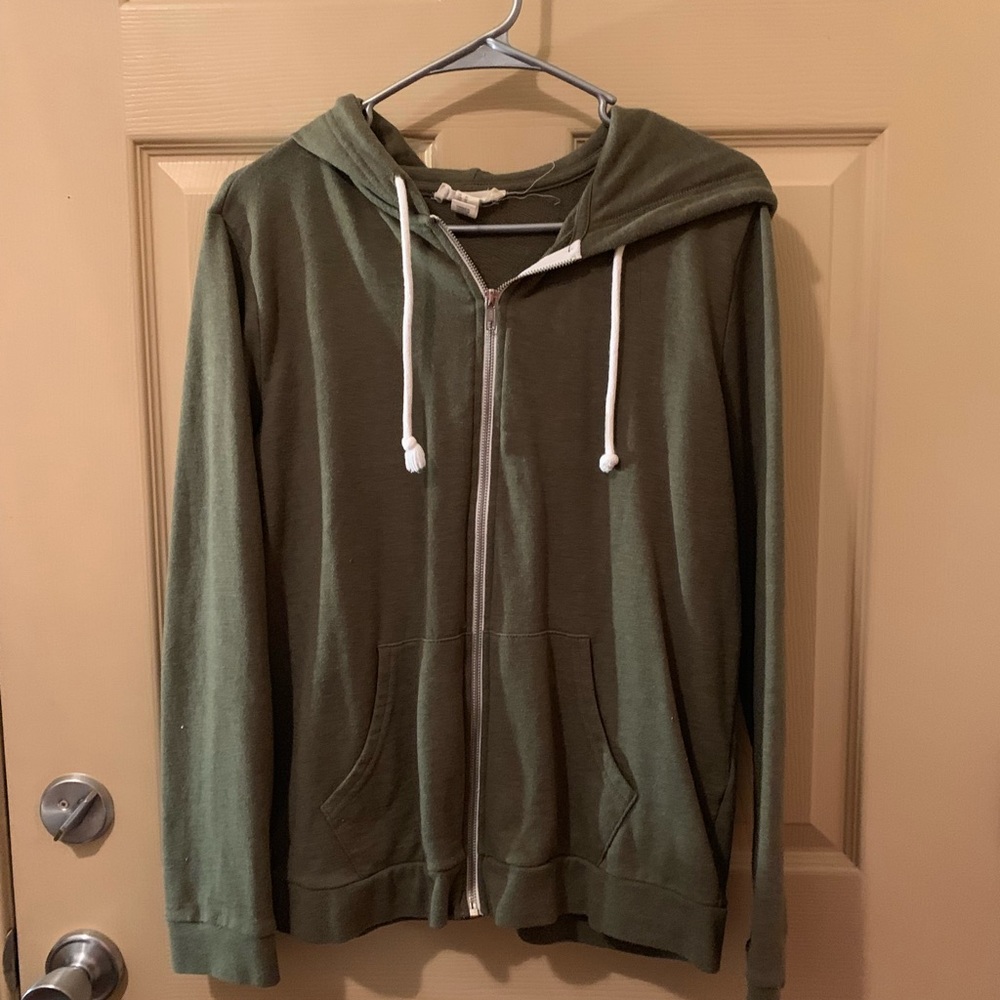 Full zip hooded jacket